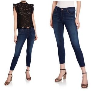 J Brand Dark Vintage Capri Womens Denim Jeans 28 Blue Cotton Blend